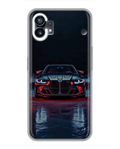 Чехол для Xiaomi Poco C81x с картинкой «BMW на мокрой дороге»
