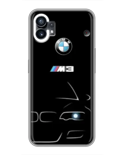 Чехол для Xiaomi Poco C81x с картинкой «Минималистичный принт BMW M3»