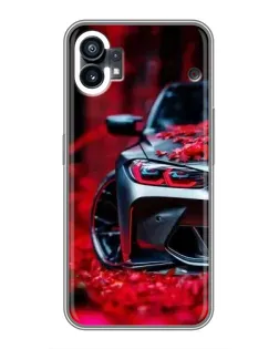Чехол для Xiaomi Poco C81x с картинкой «Спортивная BMW и цветы» Чехол для Xiaomi Poco C81x с картинкой «Спортивная BMW и цветы»