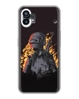 Чехол для Xiaomi Poco C81x с картинкой «PUBG — огненный силуэт» Чехол для Xiaomi Poco C81x с картинкой «PUBG — огненный силуэт»