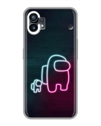 Чехол для Xiaomi Poco C81x с картинкой «Among Us неон-арт»