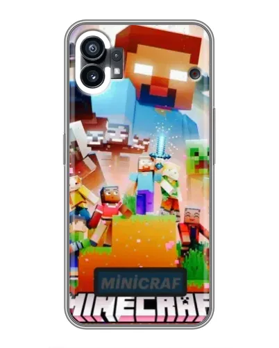 Чехол для Xiaomi Poco C81x с картинкой «Minecraft герои игры»