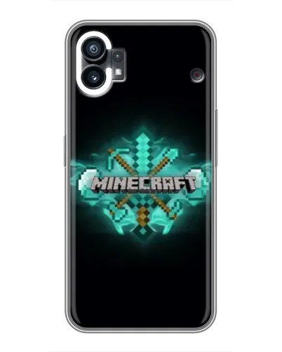 Чехол для Xiaomi Poco C81x с картинкой «Minecraft Diamond лого»