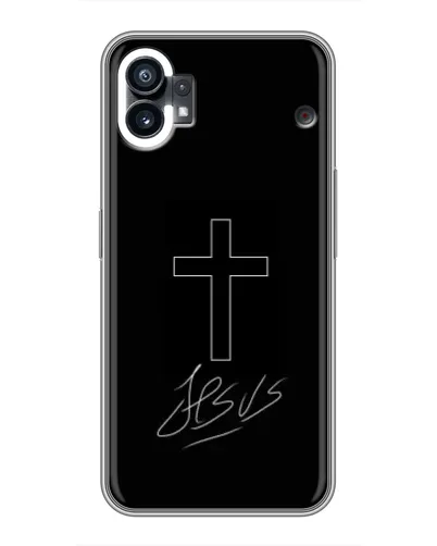 Чехол для Xiaomi Poco C81x с картинкой «Графический крест Jesus» Чехол для Xiaomi Poco C81x с картинкой «Графический крест Jesus»