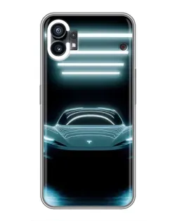 Чехол для Xiaomi Poco C81x с картинкой «Tesla в неоне» Чехол для Xiaomi Poco C81x с картинкой «Tesla в неоне»