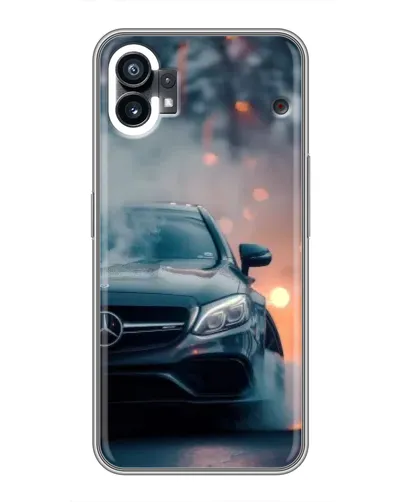 Чехол для Xiaomi Poco C81x с картинкой «Mercedes — ночной город» Чехол для Xiaomi Poco C81x с картинкой «Mercedes — ночной город»