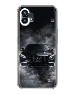 Чехол для Xiaomi Poco C81x с картинкой «Mercedes в дыму»