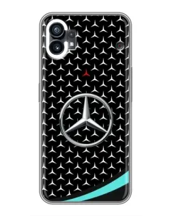 Чехол для Xiaomi Poco C81x с картинкой «Mercedes — бирюзовый акцент»