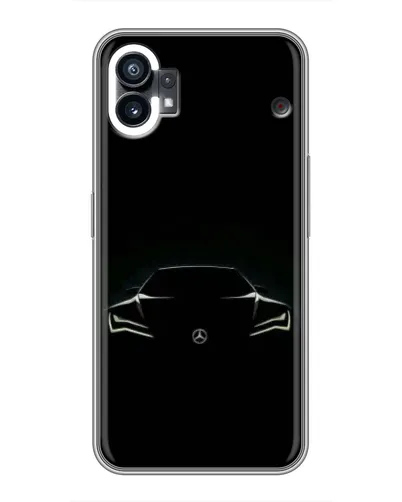Чехол для Xiaomi Poco C81x с картинкой «Mercedes — силуэт авто» Чехол для Xiaomi Poco C81x с картинкой «Mercedes — силуэт авто»