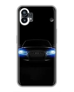Чехол для Xiaomi Poco C81x с картинкой «Audi в неоне»