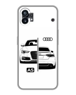 Чехол для Xiaomi Poco C81x с картинкой «Audi — контрастный дизайн»