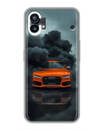 Чехол для Xiaomi Poco C81x с картинкой «Audi в облаках дыма»