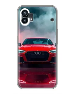Чехол для Xiaomi Poco C81x с картинкой «Audi RS — красный стиль»