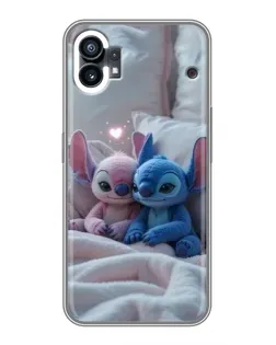 Чехол для Xiaomi Poco C81x с картинкой «Плюшевые Стич Ангел»