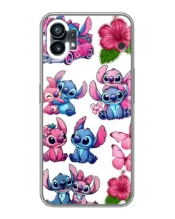Чехол для Xiaomi Poco C81x с картинкой «Стикеры Stitch и Angel»