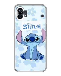 Чехол для Xiaomi Poco C81x с картинкой «Stitch среди цветов»