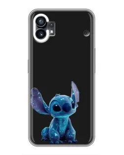 Чехол для Xiaomi Poco C81x с картинкой «Стич на черном»