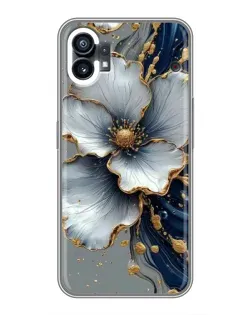 Чехол для Xiaomi Poco C81x с картинкой «Белый цветок и золотой флюид» Чехол для Xiaomi Poco C81x с картинкой «Белый цветок и золотой флюид»