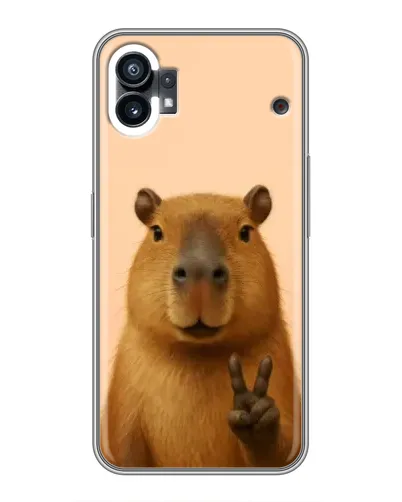 Чехол для Xiaomi Poco C81x с картинкой «Капибара виктория»