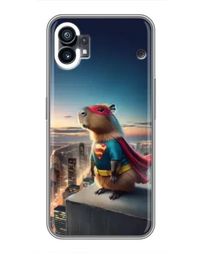 Чехол для Xiaomi Poco C81x с картинкой «Капи-мен супергерой»