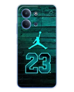 Чехол для Xiaomi Poco C85 с картинкой «Jordan Cyan 23» Чехол для Xiaomi Poco C85 с картинкой «Jordan Cyan 23»