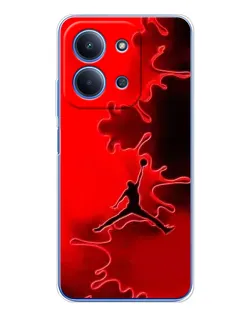 Чехол для Xiaomi Poco C85 с картинкой «Jordan Red Smoke» Чехол для Xiaomi Poco C85 с картинкой «Jordan Red Smoke»