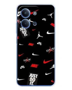 Чехол для Xiaomi Poco C85 с картинкой «Nike Mix Pattern» Чехол для Xiaomi Poco C85 с картинкой «Nike Mix Pattern»