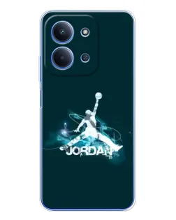 Чехол для Xiaomi Poco C85 с картинкой «Jordan Blue Fire» Чехол для Xiaomi Poco C85 с картинкой «Jordan Blue Fire»