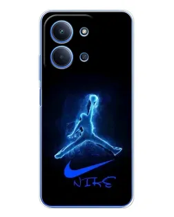 Чехол для Xiaomi Poco C85 с картинкой «Jordan Neon Blue» Чехол для Xiaomi Poco C85 с картинкой «Jordan Neon Blue»