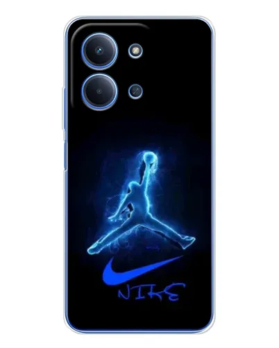 Чехол для Xiaomi Poco C85 с картинкой «Jordan Neon Blue»