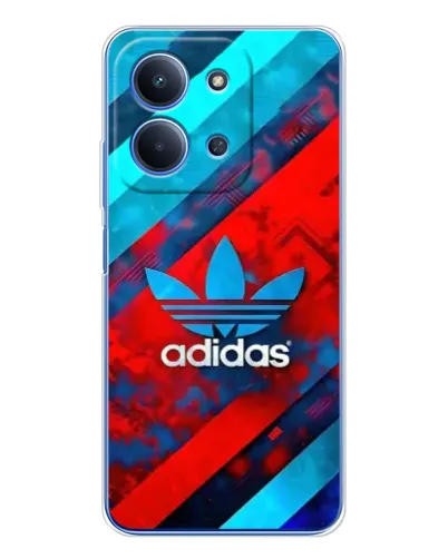Чехол для Xiaomi Poco C85 с картинкой «Абстракция Adidas»