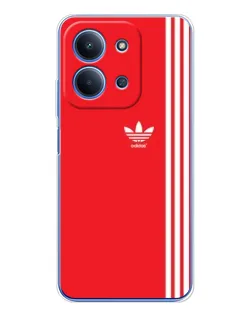 Чехол для Xiaomi Poco C85 с картинкой «Красный минимализм Adidas» Чехол для Xiaomi Poco C85 с картинкой «Красный минимализм Adidas»
