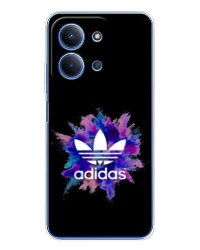 Чехол для Xiaomi Poco C85 с картинкой «Взрыв красок Adidas»