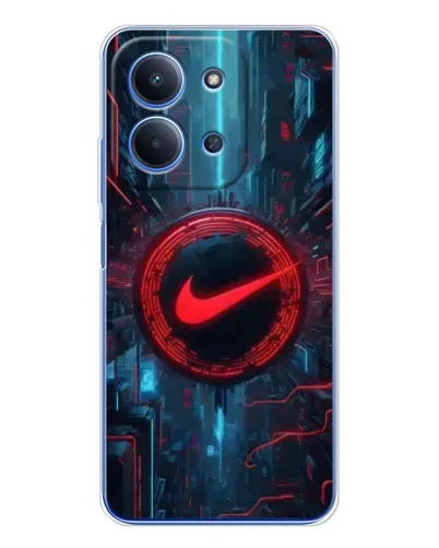 Чехол для Xiaomi Poco C85 с картинкой «Техногенный стиль Nike» Чехол для Xiaomi Poco C85 с картинкой «Техногенный стиль Nike»