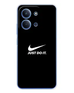 Чохол для Xiaomi Poco C85 з картинкою «Мінімалізм від Nike»