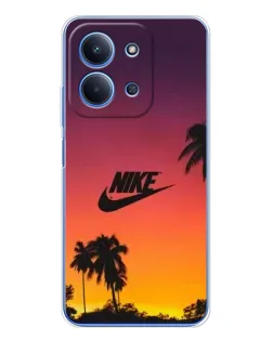 Чохол для Xiaomi Poco C85 з картинкою «Nike на заході сонця»