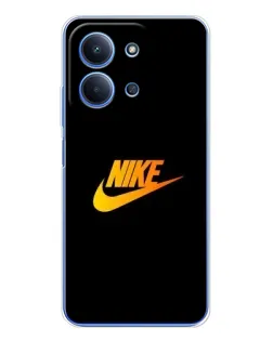 Чохол для Xiaomi Poco C85 з картинкою «Золотий логотип Nike»