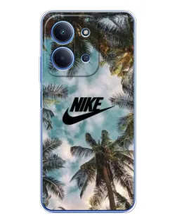 Чохол для Xiaomi Poco C85 з картинкою «Тропічний принт Nike»