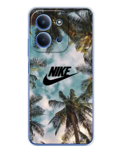 Чехол для Xiaomi Poco C85 с картинкой «Тропический принт Nike» Чехол для Xiaomi Poco C85 с картинкой «Тропический принт Nike»