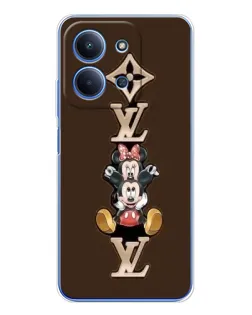 Чехол для Xiaomi Poco C85 с картинкой «LV и Микки Маус» Чехол для Xiaomi Poco C85 с картинкой «LV и Микки Маус»