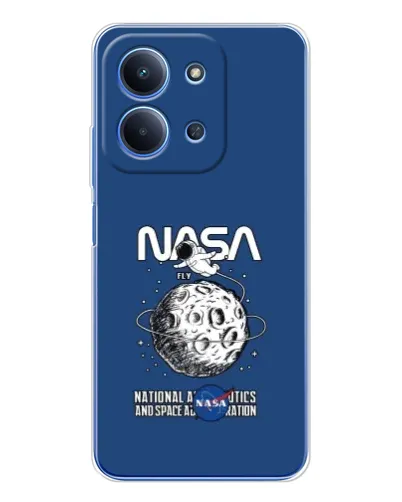 Чехол для Xiaomi Poco C85 с картинкой «NASA — лунная миссия» Чехол для Xiaomi Poco C85 с картинкой «NASA — лунная миссия»