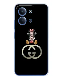Чохол для Xiaomi Poco C85 з картинкою «Мінні Маус на лого»