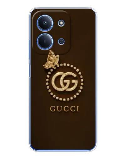 Чохол для Xiaomi Poco C85 з картинкою «Gucci — золотий метелик»