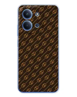Чохол для Xiaomi Poco C85 з картинкою «Gucci — золоті діагоналі»