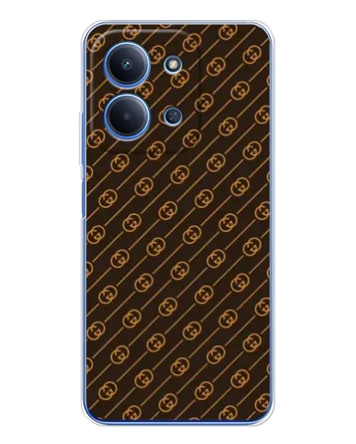 Чохол для Xiaomi Poco C85 з картинкою «Gucci — золоті діагоналі»