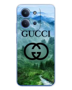 Чохол для Xiaomi Poco C85 з картинкою «Gucci — гірський пейзаж»