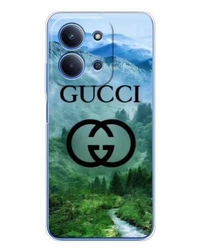 Чохол для Xiaomi Poco C85 з картинкою «Gucci — гірський пейзаж»