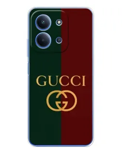 Чехол для Xiaomi Poco C85 с картинкой «Gucci — темно-зеленый градиент»