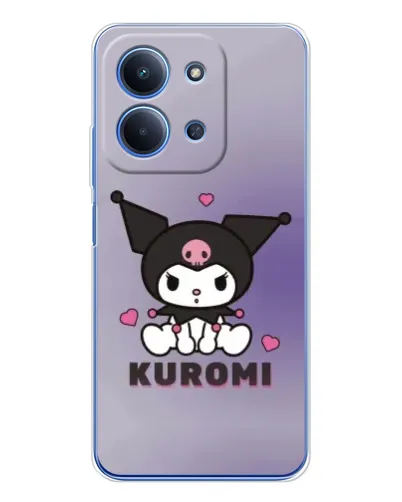 Чехол для Xiaomi Poco C85 с картинкой «Kuromi — фиолетовый арт»