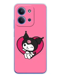 Чехол для Xiaomi Poco C85 с картинкой «Kuromi — любовь в сердце» Чехол для Xiaomi Poco C85 с картинкой «Kuromi — любовь в сердце»